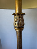 Metallic Resin Ornate Candlestick Buffet Lamp (WORKS)