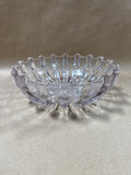 Clear Glass Bowl With Raised Exterior