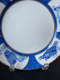 Leopard Lazuli by Lynn Chase White Centered Dinner Plate (5 AVAILABLE—PRICED INDIVIDUALLY AT $45 EACH) (A)