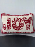 Colonial Williamsburg Joy Needlepoint Holiday Throw Pillow