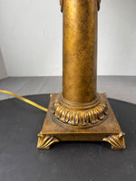 Gilded Resin Neoclassical Style Table Lamp (WORKS)