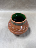 Footed Mexican Pottery Bean Pot READ DESCRIPTION