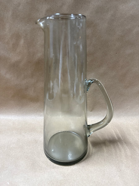 Mid Century Style Holmegaard Per Lutken Smokey Gray Glass Jug Pitcher