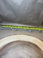 Long Rhinestone/Silver Necklace - 28”