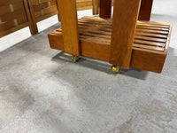 Wooden Kitchen Cart on Casters