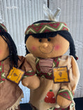 Pair of Indian Harvest Kids 2FT Plush Standing Decor
