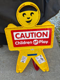 Plastic “Caution, Children at Play “ Sign