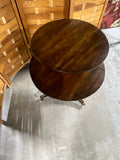 Harden Two Tier Drop Side Accent Table, On Casters