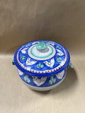 Blue Bird Soup Tureen Serving Bowl - Made In Italy