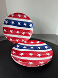 4-Piece Kohl’s American Flag Melamine Dinner Plates