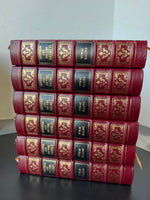 6-Volume Complete Set of Jefferson and His Time Easton Press Collector’s Edition Leather Bound Hardcover Books