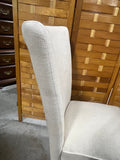 Single Dining Chair, Linen color fabric