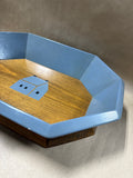 Primitive Folk Art Wooden Painted Tray - J. Skidd