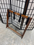 Dark Wooden Folding Luggage Rack