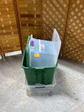 Assorted Plastic Storage Bins, Set of 3 (K)