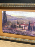 Panoramic Print of Tuscan Village by Joe Sambataro; Signed