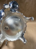 (A) Silver Plate Footed Tea Pot