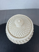 Belleek Ireland Diamond Biscuit Jar