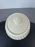 Belleek Ireland Diamond Biscuit Jar