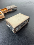 Pair of S. Kirk & Son Inc. Floral Embossed Sterling Silver Match Boxes