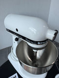 KitchenAid KSM75WH Classic Plus Tilt Head White Mixer with Attachments
