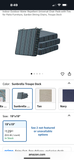 Set (4) of Sunbrella Striped Seat Cushions