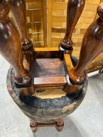 Set of 3 Swivel Bar Stools with Grape Fabric seats