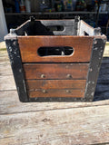 Vintage Wooden Milk Crate