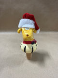 Dog In Santa Hat Wine Stopper