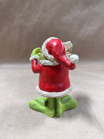 (A) Russ Douglas Christmas Santa Bobble Frog