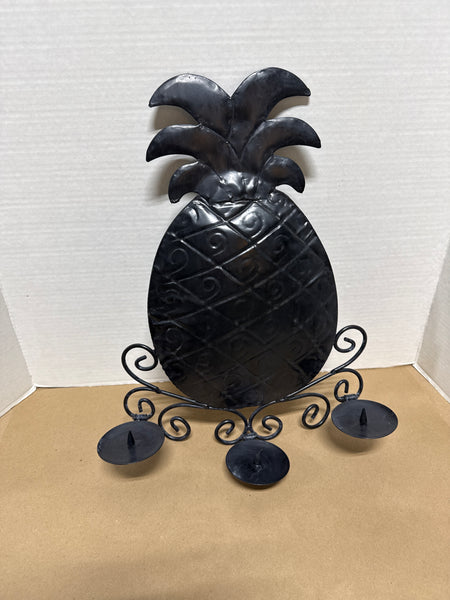 Metal Pineapple Wall Hanging Candle Holder