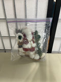 Santa on Snow Shoes Ornament