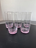 Kate Spade Pink-Tinted Glass Highball Tumblers – Set of 5