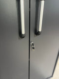 Pressed Wood Cabinet, Cardboard Backing***HEAVY ITEM***READ DETAILS ON PICK UP POLICY***