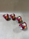 Ceramic Apple Napkin Rings - Set Of 4 (BB)