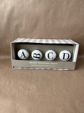 ABCD Letter Door Knobs - Appears Unused