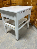 White Painted Vintage School Desk