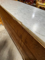 Antique Marble Top Dresser, on Casters***HEAVY ITEM***