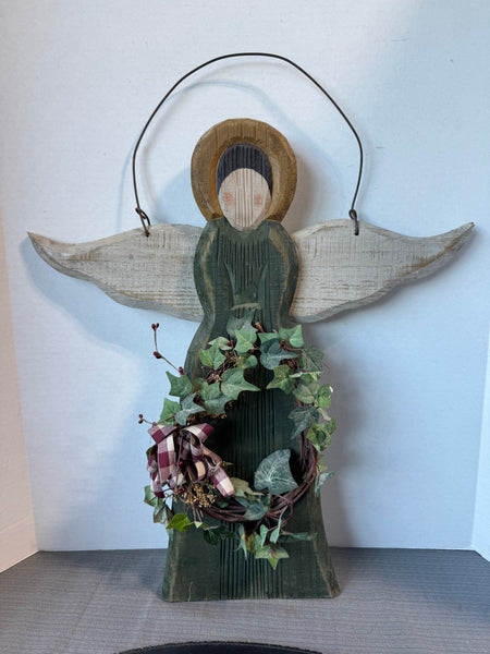 Rustic Wooden Hanging Garden Angel Decor