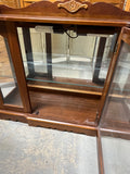 Petite (Low Height) Lighted Curio/Display Cabinet with Mirrored Back