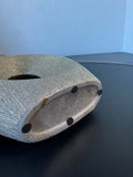 Gold Textured Ceramic Cut Out Vase