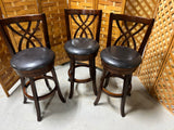 Swivel Bar Stools, Set of 3