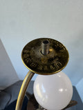 Brutalist Style Uttermost Metal Leaf Table Lamp (WORKS)