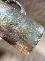 Heavy Hammered Silverplate Water Pitcher