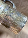 Heavy Hammered Silverplate Water Pitcher