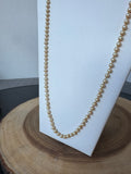 Champagne Faux Pearl Vintage Beaded Necklace