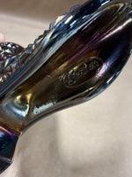 FENTON Amethyst Carnival Glass Daisy Button Iridescent Boot
