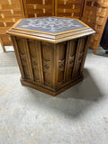Hexagon End Table/Cabinet (A)