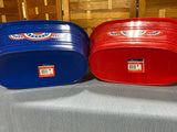 Red and Blue Plastic Oval Tubs (Flag)