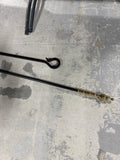 Brass And Wrought Fireplace Tools - Pair